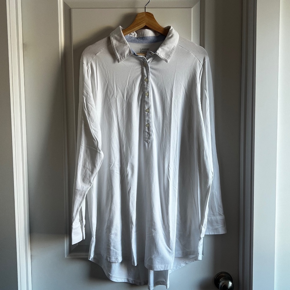 Land's End Cotton Collared Shirt